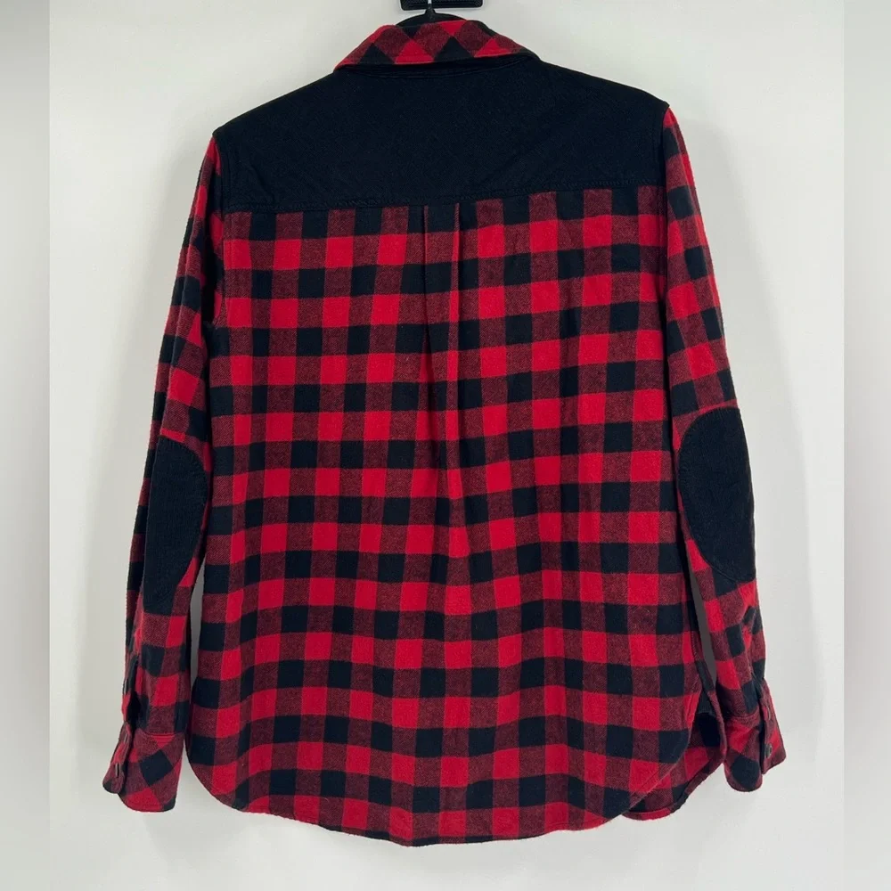 FAHERTY Women’s Daly Shirt Collins Plaid Red and Black Cotton Flannel Size Large - Picture 3 of 15
